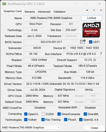 Обзор ноутбука Asus ProArt P16 (H7606WI) с AMD Ryzen AI 9 HX 370 и Nvidia GeForce RTX 4070 Laptop