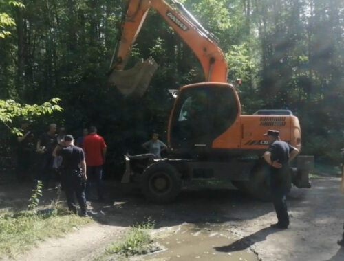 От Химкинского леса к Лосиному острову. В нацпарке строят дорогу под охраной полиции