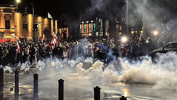 В Грузии митингующие избили съемочную группу местного ТВ