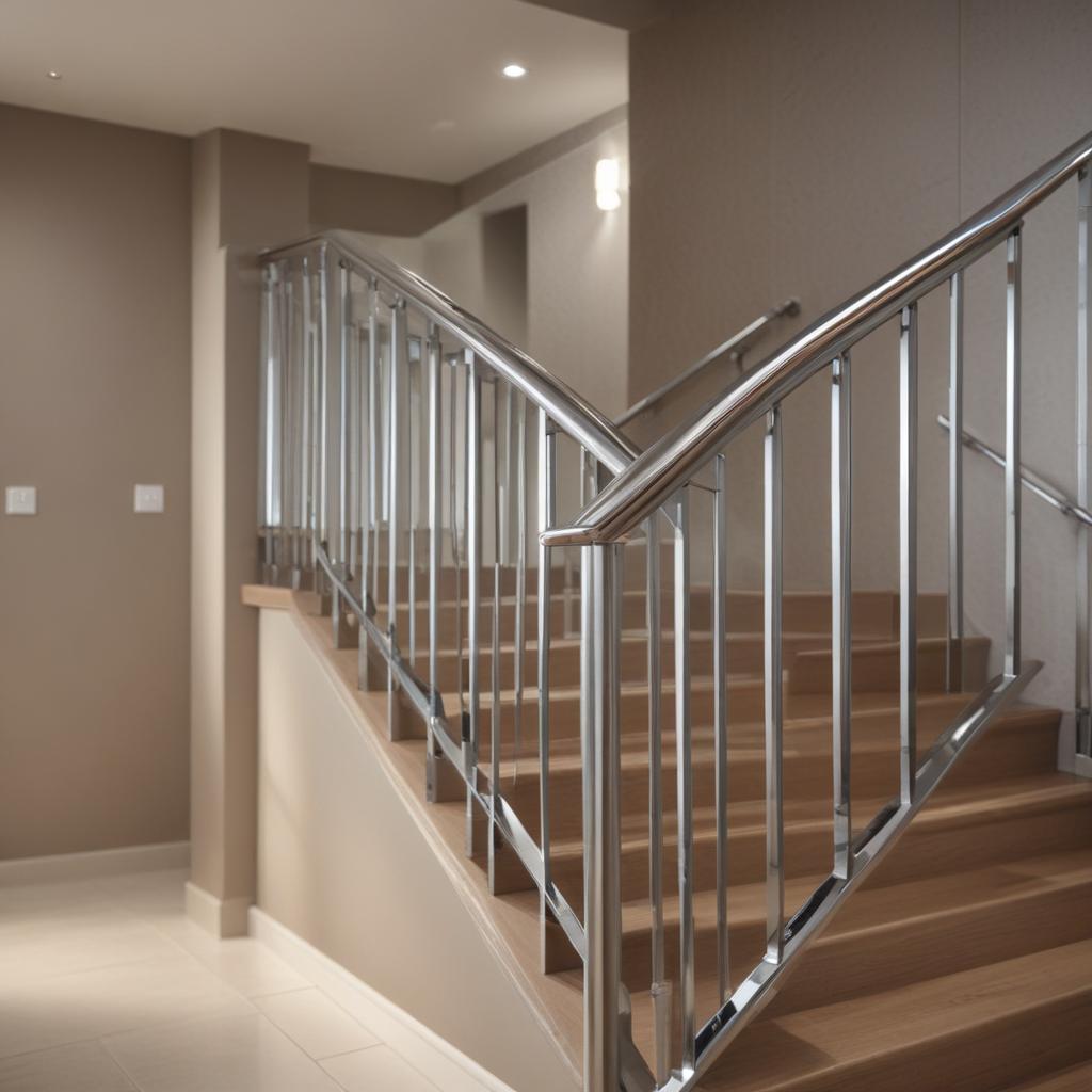 Хромированные перила: характеристики, монтаж и уход