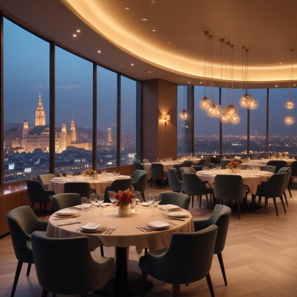 Панорамный ресторан с гастрономическими шоу и панорамными видами