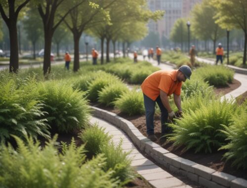 Озеленение и благоустройство территории: выполнение комплекса работ