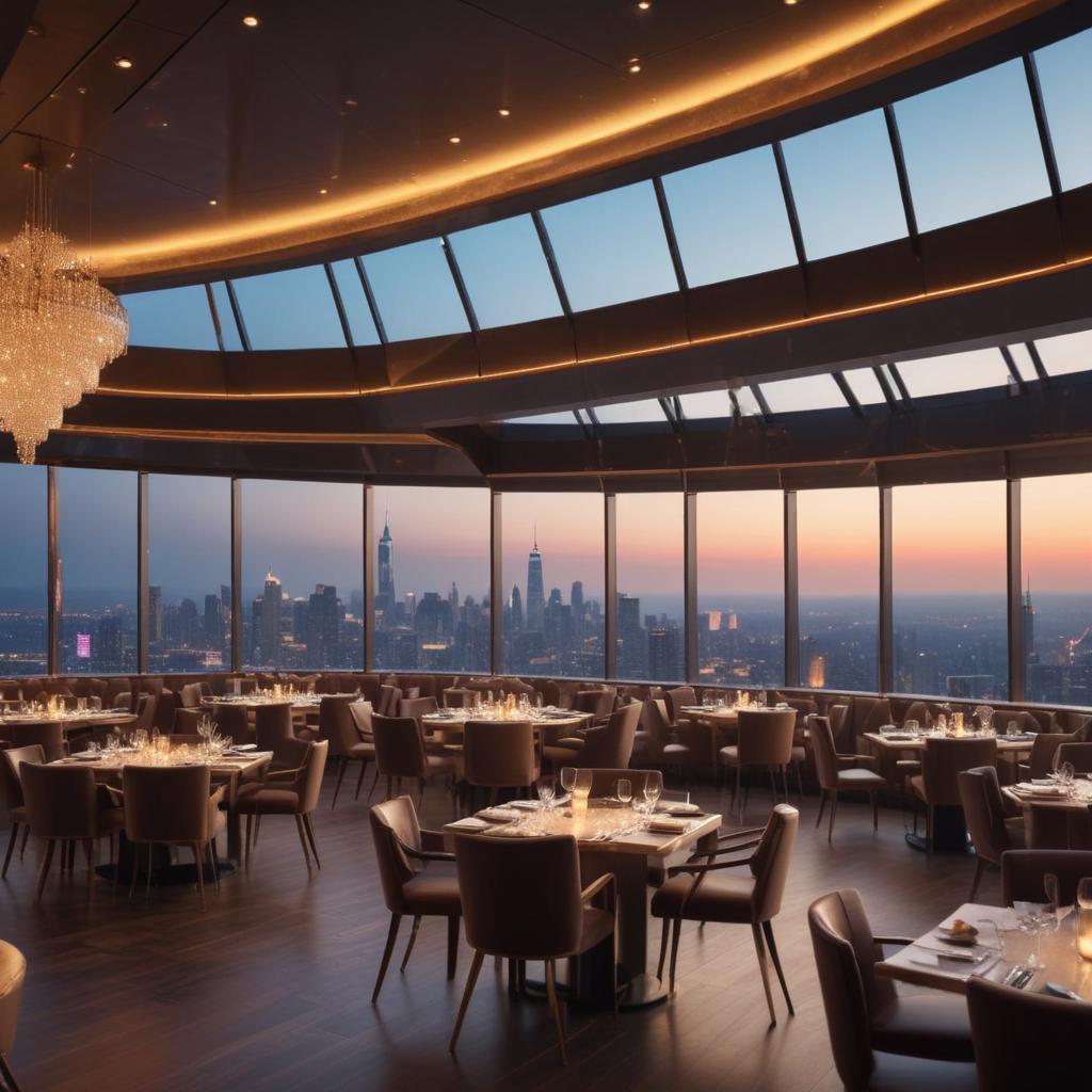 Панорамный ресторан с гастрономическими шоу и обзорной площадкой