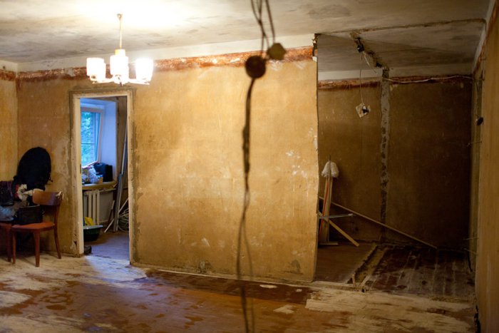 фото:Начало ремонта в хрущевке