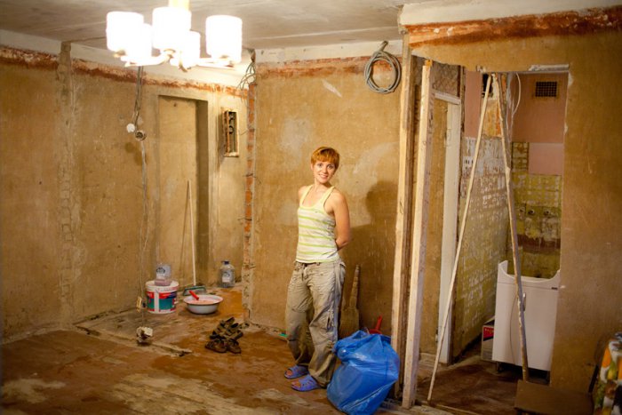 фото:Начало ремонта в хрущевке