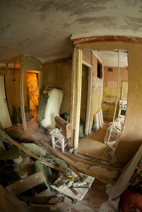 фото:Начало ремонта в хрущевке