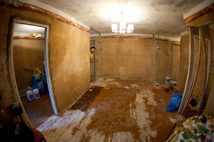 фото:Начало ремонта в хрущевке