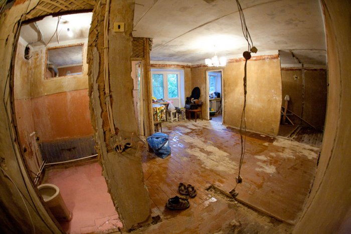 фото:Начало ремонта в хрущевке