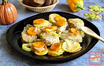 Котлеты на пару с овощами